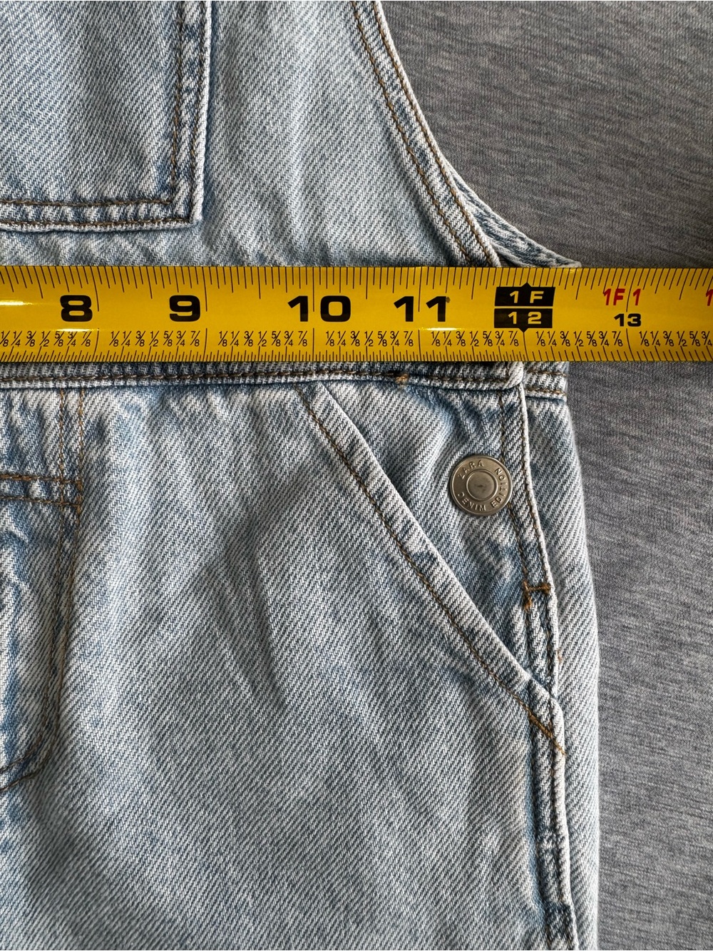 Zara Girls Shortall Overalls Shorts Size 3-4 Classic School Play Cotton Pockets - Picture 3 of 7